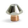 RADNOR™ 1.0 mm Copper High Density Nozzle For Trumpf® CO2 Laser/Trumpf® Fiber Laser Torch (Chrome Plating)