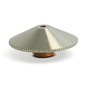 RADNOR™ 2.0 mm Copper Nozzle For Trumpf® CO2 Laser Torch (Double Nozzle Chrome Plated)