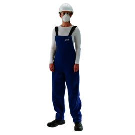 Ansell Large Blue AlphaTec® Breathable FR Chemical Protective Clothing With Stitched/Taped Seam