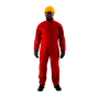 Ansell Small Red AlphaTec® Breathable Chemical Protective Clothing With Stitched/Taped Seam