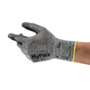 Ansell Size 8 HyFlex® Gauge 15 Black Foam Nitrile Palm Coated Work Gloves With Nylon Liner And Knitwrist Cuff
