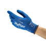 Ansell Size 6 HyFlex® Gauge 18 Blue Foam Nitrile Palm Coated Work Gloves With Nylon Liner And Knit Wrist
