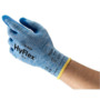 Ansell Size 7 HyFlex® Gauge 15 Blue Nitrile Palm Coated Work Gloves With Nylon Liner And Knit Wrist