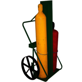 Saf-T-Cart Dual Cylinder Cart With Steel Wheels And Continuous Handle (Includes Firewall)