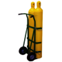 Saf-T-Cart Dual Cylinder Cart With Rubber/Semi-Pneumatic Wheels And Continuous Handle