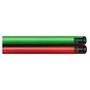 RADNOR™ 1/4" X 25' Red And Green Chloroprene Twin Hose With BB Hose Fittings