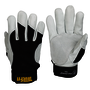 Tillman™ Size 2X Black And White TrueFit™ Spandex And Goatskin Full Finger Mechanics Gloves With Hook And Loop And Elastic Cuff