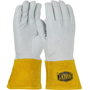 Protective Industrial Products Large 12" Natural Top Grain Deerskin Unlined Welders Gloves