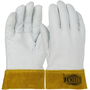 Protective Industrial Products 2X 11" Natural Top Grain Kidskin Unlined Welders Gloves