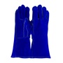Protective Industrial Products Large 13.5" Blue Split Cowhide Cotton Lined Welders Gloves