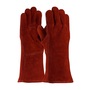 Protective Industrial Products Large 13" Red Split Cowhide Cotton Lined Welders Gloves