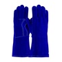 Protective Industrial Products Large 13.5" Blue Split Cowhide Cotton Foam Lined Welders Gloves