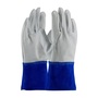 Protective Industrial Products Medium 13" Gray Top Grain Goatskin Unlined Welders Gloves
