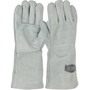 Protective Industrial Products Large 14" Gray Split Cowhide Cotton Lined Welders Gloves