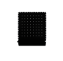 M+A Matting 18" X 21.75" Black Nitrile Rubber Hog Heaven® III Drainable Modular Tiles Floor Mat