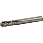 Saint-Gobain Abrasives Inc. 1/4" X 3/4" Ball Nose Cylinder Double Cut Tungsten Carbide Burr