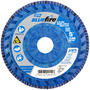 Norton® BlueFire 5" X 7/8" P80 Grit Type 27 Flap Disc