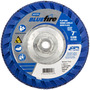 Norton® BlueFire 7" X 5/8" - 11 P80 Grit Type 27 Flap Disc