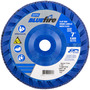 Norton® BlueFire 7" X 7/8" P80 Grit Type 27 Flap Disc