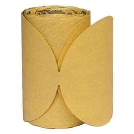 Norton® 6" P100 Grit Gold Reserve Aluminum Oxide Paper PSA Disc Roll