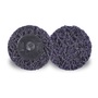 3M™ 2" X No Hole Extra Coarse Grade Silicon Carbide Scotch-Brite™ Roloc™ Purple Disc