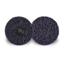 3M™ 3" X No Hole Extra Coarse Grade Silicon Carbide Scotch-Brite™ Roloc™ Purple Disc