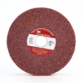 3M™ 6" X 1" X 1" Medium Grade Aluminum Oxide Scotch-Brite™ Red Disc