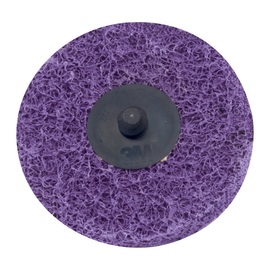 3M™ 3" X No Hole Medium Grade Aluminum Oxide Scotch-Brite™ Roloc™ Purple Disc