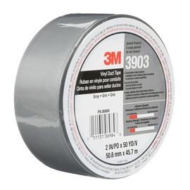 3M™ 2" X 50 yd Gray Series 3903 6.5 mil Vinyl Duct Tape