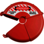 Brady® Red Plastic Valve Lockout "DANGER LOCKED OUT DO NOT REMOVE"