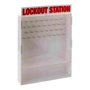 Brady® Red/White Polystyrene Lockout Station "LOCKOUT STATION"