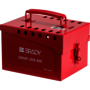 Brady® Red Steel Lock Box "LOCK BOX LOCK OUT FOR SAFETY"