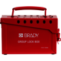 Brady® Red Steel Lock Box "GROUP LOCK BOX"