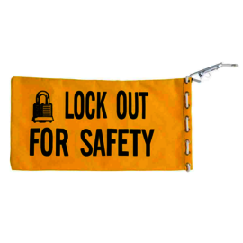 Brady® Black/Yellow Rugged Canvas Lockout Case "LOCKOUT FOR SAFETY"