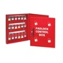 Accuform Signs® White/Red Steel Padlock Control Box
