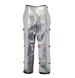 Stanco Safety Products™ 24" X 39" Silver Aluminized Carbon KEVLAR® Heat Resistant Chaps With Velcro Hook And Loop Closure