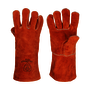 Tillman® X-Large 14" Russet Brown Select Shoulder Split Cowhide Cotton Lined Stick Welders Gloves