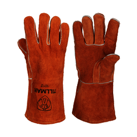 Tillman® Large 13.5" Russet Brown Select Shoulder Split Cowhide Cotton Lined Stick Welders Gloves