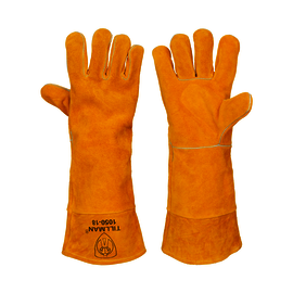 Tillman® Large 52" Bourbon Brown Premium Side Split Cowhide Cotton Lined Stick Welders Gloves