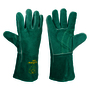 Tillman® Large 13.5" Green Premium Side Split Cowhide Cotton/Foam Lined Stick Welders Gloves