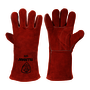 Tillman® Large 14" Red Premium Side Split Cowhide Cotton/Foam Lined Stick Welders Gloves