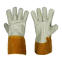 Tillman® Medium 11.5" Bourbon Brown And Pearl C Grade Top Grain Cowhide Unlined MIG Welders Gloves