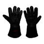 Tillman® Large 13" Black Top Grain Split Cowhide Fleece Lined MIG Welders Gloves