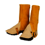 Tillman® 15" Bourbon Brown Premium Side Split Cowhide Leather Ankle High Shoe Spats