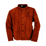Tillman® Large 30" Dark Brown Premium Side Split Cowhide Leather Jacket