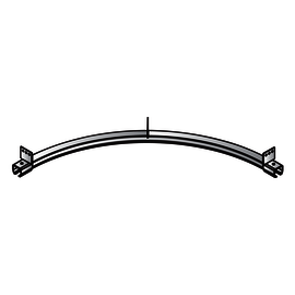 Tillman® Galvanized Steel 90° Curve Track