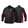 Lincoln Electric® Medium Black and Red Leather Flame Retardant Hybrid Jacket