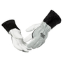 Lincoln Electric® 2X 12" Grey and Whtie Split Cowhide Cotton Lined MIG Welders Gloves