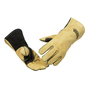 Lincoln Electric® Large 14" Black and Tan Split Cowhide FlameSoft Lined Stick Welders Gloves