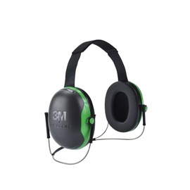 3M™ Peltor™ X1B Black And Green Behind-The-Head Hearing Protection